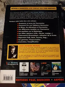 Livre disque apprentissage harmonica