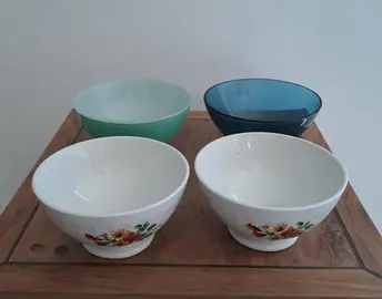 lot de 4 bols vintage