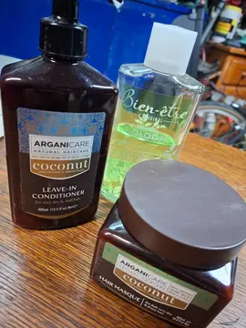 conditionner, masque cheveux et eau de Cologne