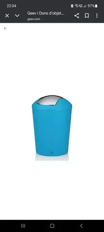 poubelle salle de bains 1.7l