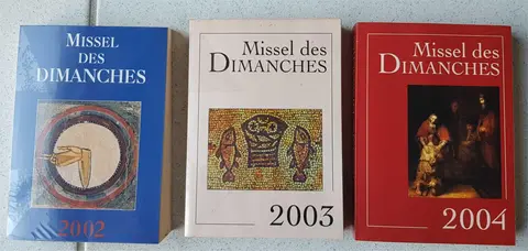 LOT DE 3 ANCIENS MISSELS DU DIMANCHE