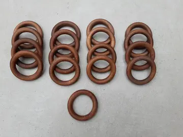 lot de 17 anneaux en bois diamètre 5,6 cm