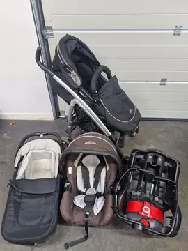 Lot poussette, cosy et l'anneau Graco