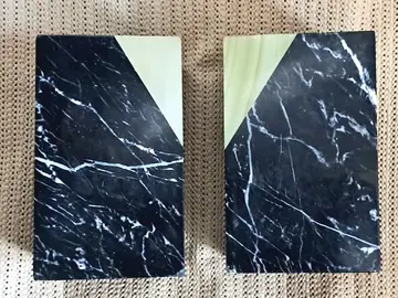 Paire de serre-livres en marbre