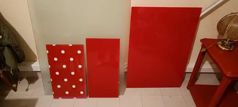 plaques en verres pour protéger table ou autre