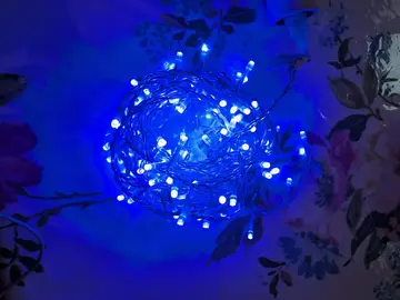 guirlande lumineuse clignotante bleue