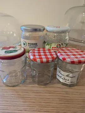 lot de pots en verre