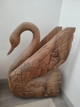 Cygne en bois