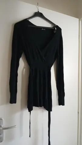 Pull tunique noire