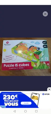 Puzzle 15 cubes