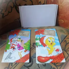 8 petites cartes de bonne année avec enveloppe