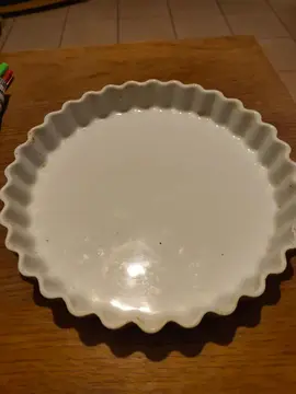 Grand plat à tarte blanc