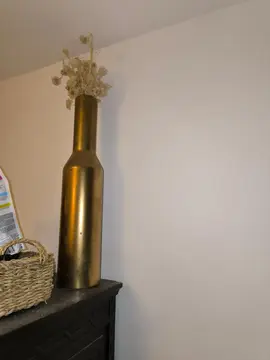 vase doré grand format