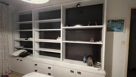 MEUBLE RANGEMENT ETAGERES ET TIROIRS