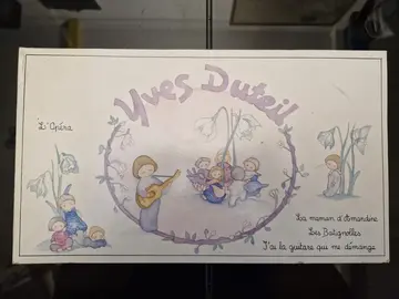 Disque 45 T de chansons enfantines d'Yves Duteil