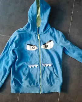 Veste zippée petit monstre 10 ans