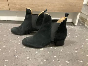 bottines daim noires