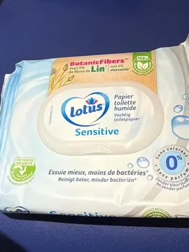 Lingette toilettes humides jetables Lotus Sensitiv x 4 paquets