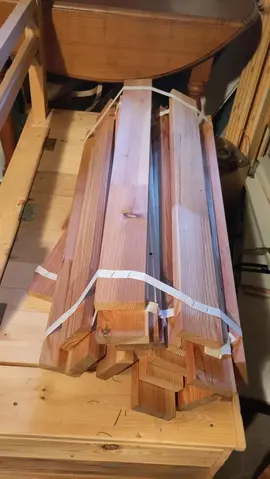 Lot de 2 ensemble de lattes en bois ikea 80 x 200