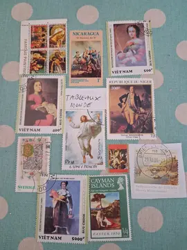 Timbres TABLEAUX MONDE