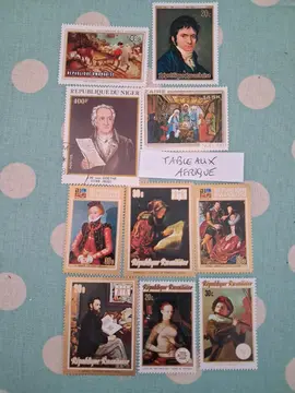Timbres TABLEAUX AFRIQUE