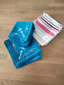 serviettes de table en tissu