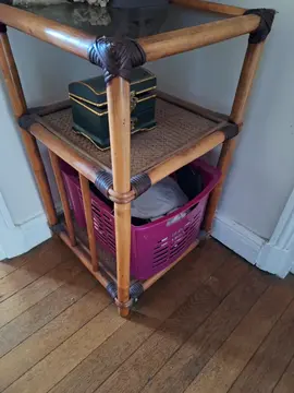 petite commode rotin