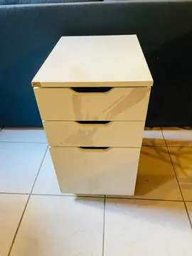 Caisson 3 tiroirs blanc