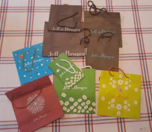 Lots sacs papier Jeff de Brugges