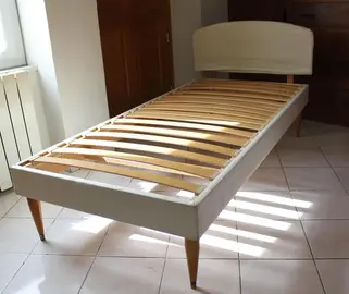 Lit 90x190 sommier à lattes