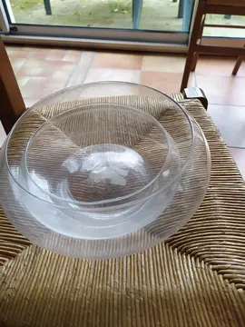 grandes coupes en verre