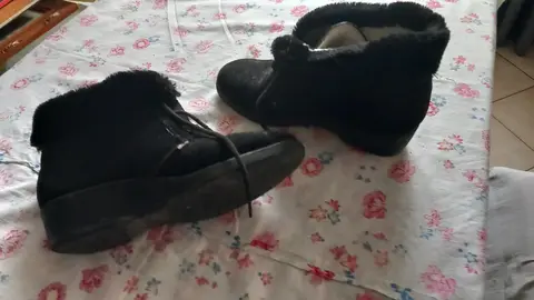 chaussure en Dain fourrées