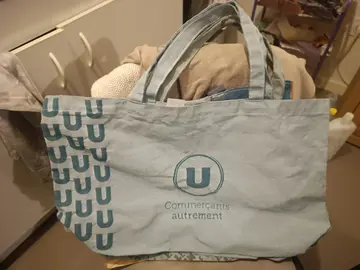 sac à courses bleu clair