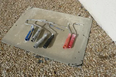 Supports rouleaux peinture