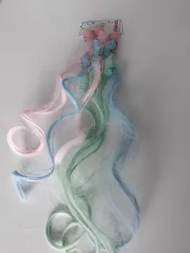 barrettes mèches de couleur