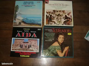 Coffrets disques vynils vintage musique classiques opéra Mozart, Verdi, Gounod, Strauss NEUF de STOK