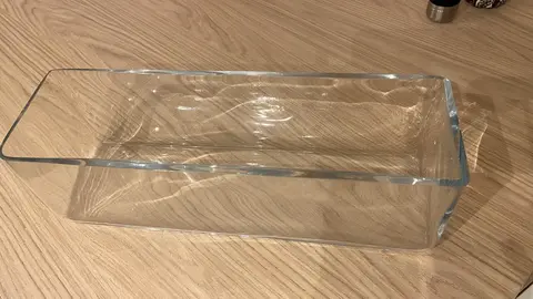 vase rectangulaire pour plantes en verre