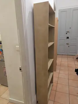 bibliothèque couleur bois clair 67*193cm