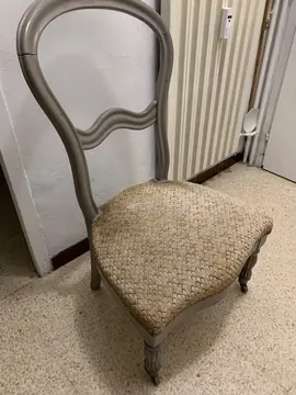 chaise de nourrice Ancienne, dont le siège était un shampouiner