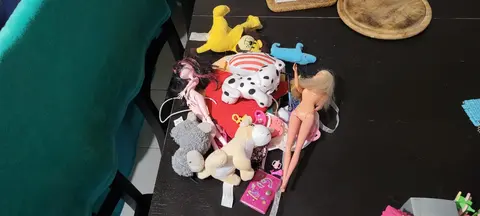 lot mini peluches et poupées