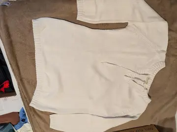 pull femme blanc coton