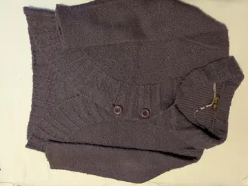 gilet violet chaud gros boutons