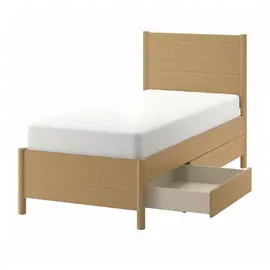 Lit Ikea TONSTAD 90x200cm + sommier à lattes + matelas