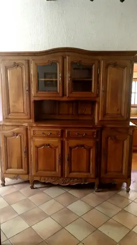 Buffet vaisselier chêne massif