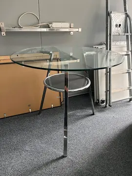 table ronde en verre