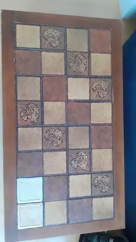 table basse bois et carlage