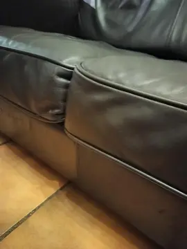 Canapé deux places Alinea cuir marron