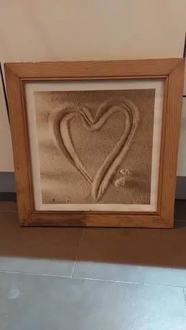 cadre bois et image cœur