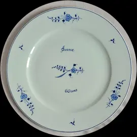 Assiette "Anne - 60 ans"