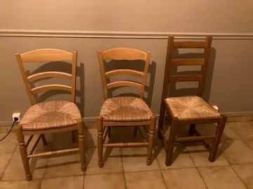lot de 3 chaises